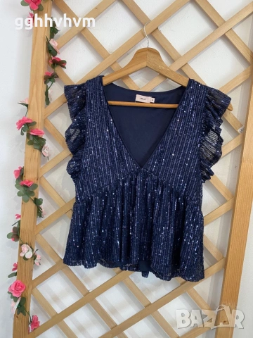 Топ блестящ, снимка 4 - Корсети, бюстиета, топове - 54313178