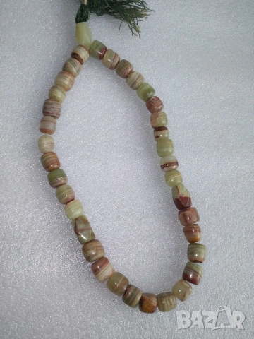 Броеница от естествен, полускъпоценен камък, снимка 2 - Колиета, медальони, синджири - 54077648