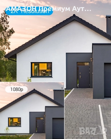 EZVIZ BC1C 4MP безжична външна камера/32GB памет без такса/цветно нощно виждане/2-посочно аудио, снимка 3 - HD камери - 52249773