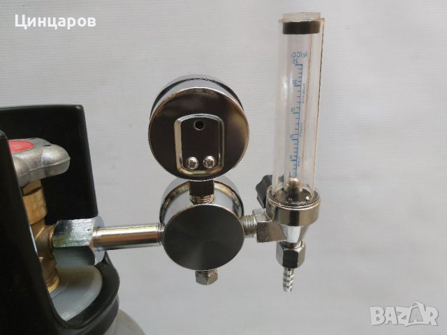 Редуцир вентил,регулатор с часовник и ротаметър за Аргон/въглерод, снимка 6 - Други машини и части - 37870815