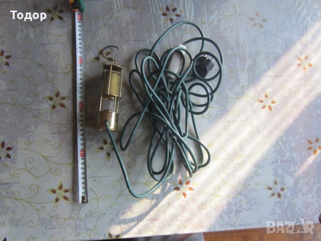 Страхотна бронзова лампа фенер 