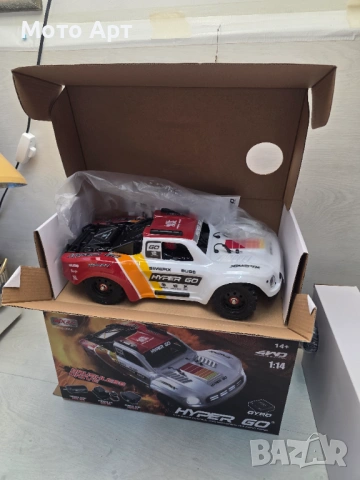 RC Количка MJX Hyper Go 14211 1/14 80KM/H Brushless RC Car 4WD - Нова, снимка 2 - Електрически играчки - 51881804