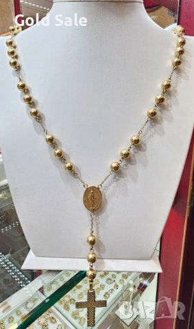 Уникален златен синджир - броеница, снимка 2 - Колиета, медальони, синджири - 42063260