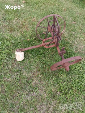 Над 100 годошен стар  колесар ,теглич за рало плуг, снимка 6 - Антикварни и старинни предмети - 30580274