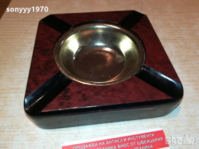 ПОРЪЧАН-ПЕПЕЛНИК-МАХАГОН И ЗЛАТО 1610211843, снимка 6 - Антикварни и старинни предмети - 34486250