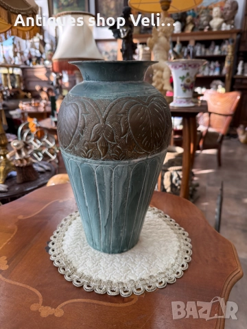 Бронзова ваза №7728, снимка 4 - Антикварни и старинни предмети - 52789862