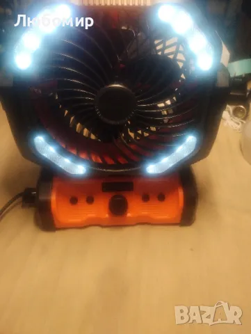 Вентилатор за къмпинг ELZO 20000 mAh, акумулаторен настолен вентилатор, USB

, снимка 6 - Вентилатори - 48822404