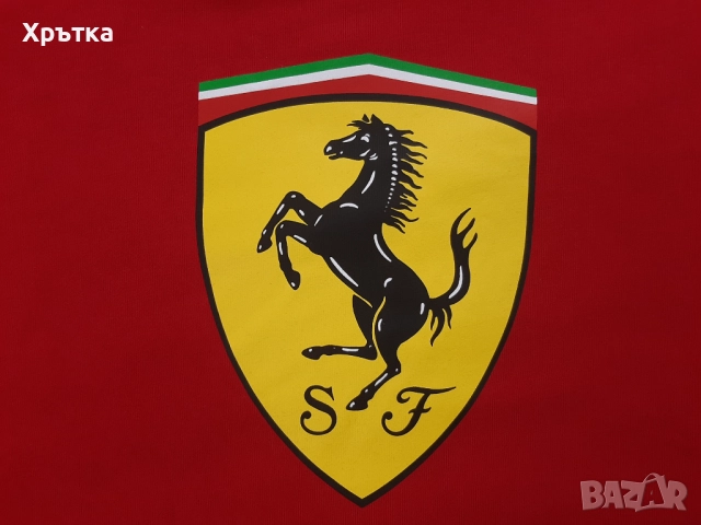 Puma Scuderia Ferrari F1 Shield - Оригинална мъжка тениска размер L, снимка 7 - Тениски - 52666446