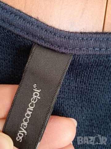 Синя рокля с блестящи нишки, снимка 6 - Рокли - 35237666