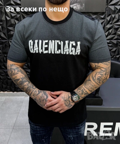 Balenciaga Мъжка Тениска👕Мъжка Блуза С Къс Ръкав Баленсиага Код Premium F.24