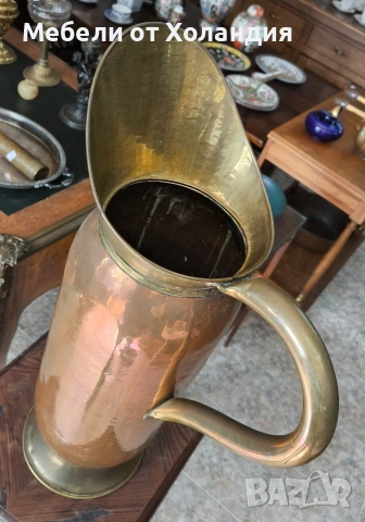 Голяма кана от мед и месинг, снимка 5 - Антикварни и старинни предмети - 54132534