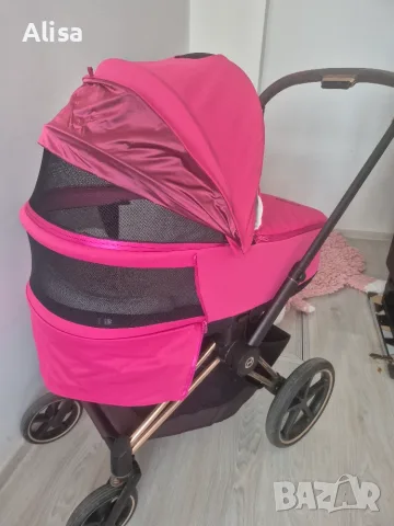 Cybex Priam Fancy Pink, снимка 3 - Детски колички - 55753029