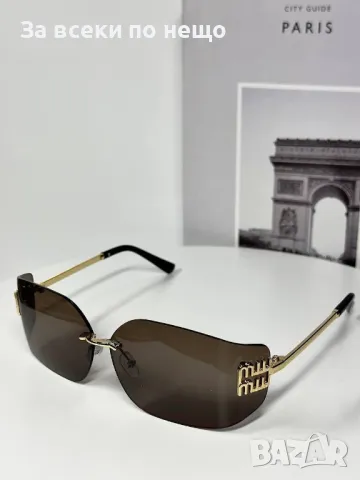 Miu Miu Слънчеви Очила С UV400 Защита С ПОДАРЪК🎁Калъф Миу Миу - Различни Цветове Код E116, снимка 5 - Слънчеви и диоптрични очила - 50231576