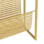 vidaXL Поставка за списания, златиста, 35x15x45 см, стомана, снимка 6
