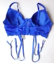 Censored 85D синьо бюстие с вградени жартиери за чорапи., снимка 2