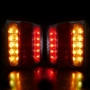 Комплект 2 броя LED стопове 10 см 12V-24V за камион ремарке бус, снимка 6
