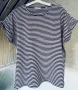 Блуза/тениска модерно райе, снимка 5