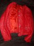 Късо червено шушляково яке, снимка 2