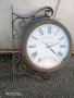 ГАРОВ Стар ретро винтидж арт старинен античен стил часовник за гара, снимка 1 - Други ценни предмети - 38971830