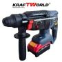 Акумулаторен комплект KraftWorld 5в1 – Лазерен Нивелир, Гайковерт – Винтоверт, Перфоратор, Ъглошлайф, снимка 14