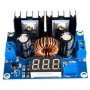 Модул DC-DC понижаващ конвертор XH-M404 5A с LED екран, от 4-38V до 1.2-36V, снимка 2
