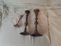  стари месингови свещници , снимка 3