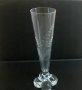 Стъклена вазичка - гравирано стъкло, снимка 1 - Колекции - 31041944