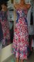 УНИКАЛНО КРАСИВА дълга рокля на цветя с променящо се деколте, снимка 8