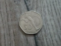Монета 2004 Великобритания 50 pence 50p (4 Minute mile - Roger Bannister) - Elizabeth II, снимка 1