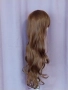 80 см Светло кафяво / Мока / дълга леко къдрева перука , снимка 6