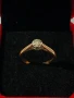 Златен дамски пръстен с Диамант/Брилянт, снимка 2