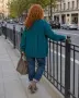 РАЗКОШНА зелена жилетка, снимка 2
