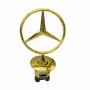 Емблема звезда за Mercedes Benz Gold, снимка 1 - Аксесоари и консумативи - 28019328
