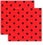 Червени на точки калинка 10 парти салфетки за рожден ден