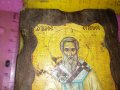 ГРЪЦКА ИЗТОЧНОПРАВОСЛАВНА ИКОНА ДЪРВО ПРИНТ МНОГО ХУБАВА ИЗРАБОТКА с ЕТИКЕТ на ГЪРБА 42833, снимка 4