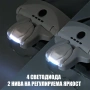 Акумулаторна лупа за глава с различни увеличения и LED осветление за четене шиене бродиране гоблени, снимка 12