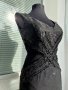 Официална черна рокля с гол гръб, снимка 16