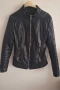 Дамско черно кожено яке, снимка 1