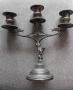 Стар посребрън свещник , снимка 4