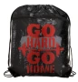 Спортна раница с джоб, Go hard-Go home, Черен, 34x41см., снимка 2