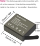 Батерия за екшън камера 3 x 1050mAh, снимка 2