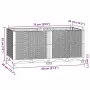 vidaXL Повдигната леха 80x40x38 см, полипропилен, снимка 8