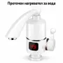 Електрически проточен нагревател за вода със смесител, LCD дисплей, 3000 W , снимка 1