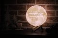 Лунна лампа със снимка и текст - 4 размера/ 3 или 16 цвята на светлината , снимка 1 - Арт сувенири - 35561134