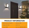LUTEC Външна LED стенна лампа със сензор за движение, 1050LM 15.8W, снимка 2
