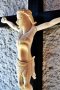 Античен, СЛОНОВА КОСТ Исус Христос (22 см), 45 см разпятие, внушителен, педантичен, кръст, снимка 2