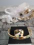 Гривни и пръстени от медицинска стомана в злато, снимка 13