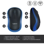 Мишка LOGITECH M185 BLUE 910-002236 син цвят, безжична връзка, снимка 4