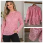 Розова блуза дантела, снимка 1