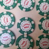 Рекламна стойка на казино Рила с жетони и празна кутия от боро, снимка 5 - Колекции - 42299512